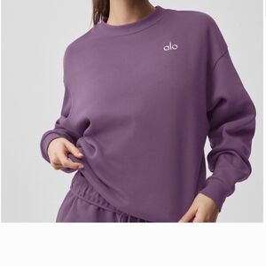 ALO Yoga Women's Plum Sweatshirt Firm On Price As I Paid Close To 150